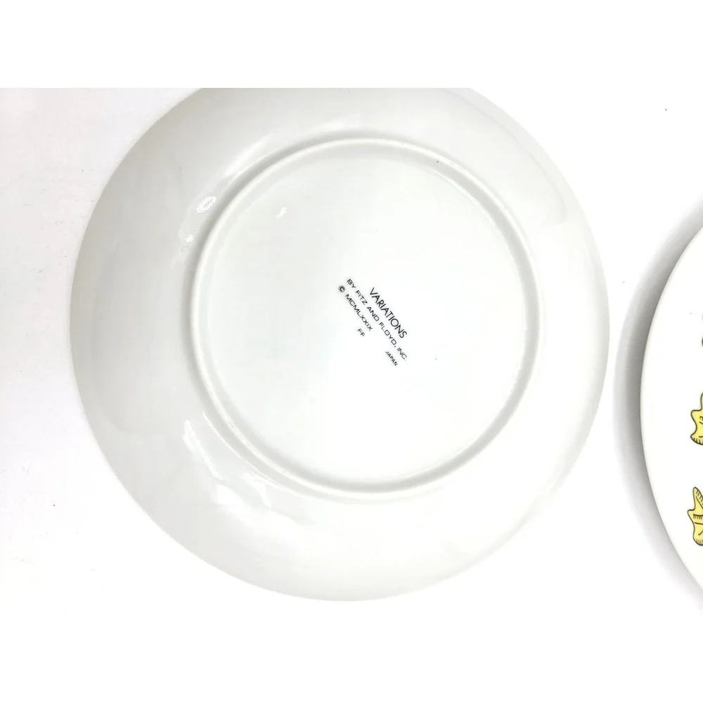 Set 4 Fitz & Floyd Dancing Geese Plates 7